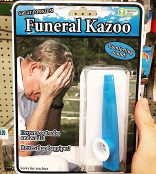 Funerals don't HAVE to be Dark | image tagged in funeral kazoo meme | made w/ Imgflip meme maker