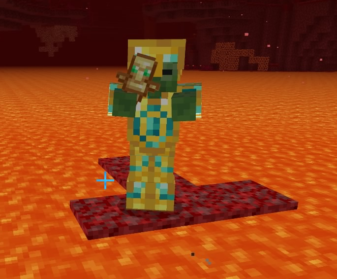 Zombie Surrounded by Lava Blank Meme Template