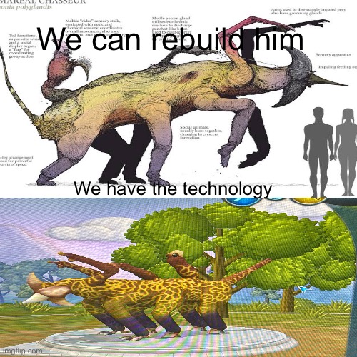 Art by cm kosemen btw | We can rebuild him; We have the technology | made w/ Imgflip meme maker