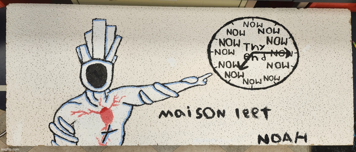 Final product (I did the clock, my clone did minos) | made w/ Imgflip meme maker