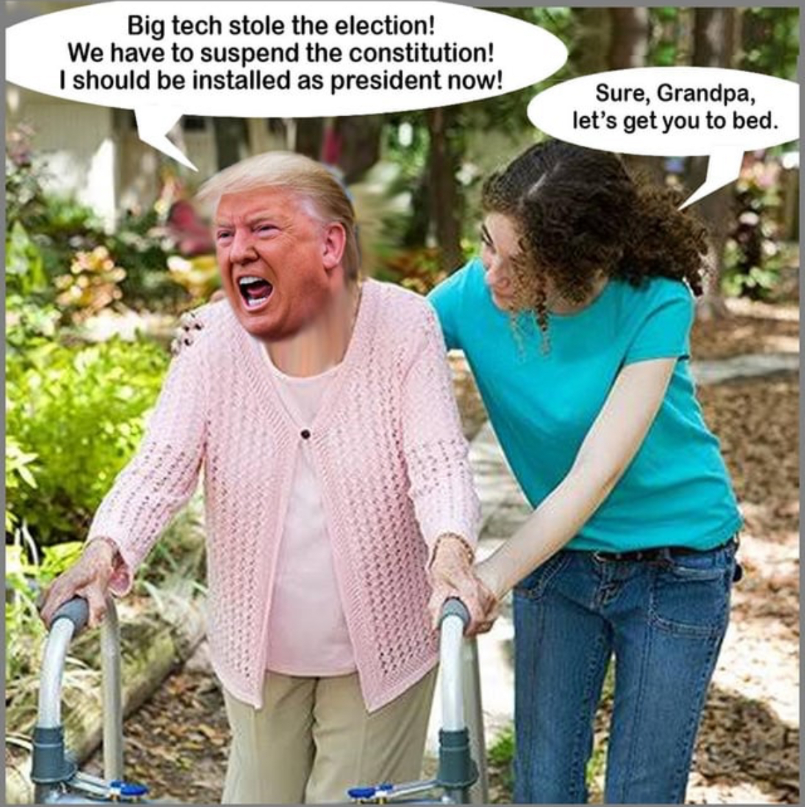 Sure grandpa, let’s get you to Hell Blank Meme Template