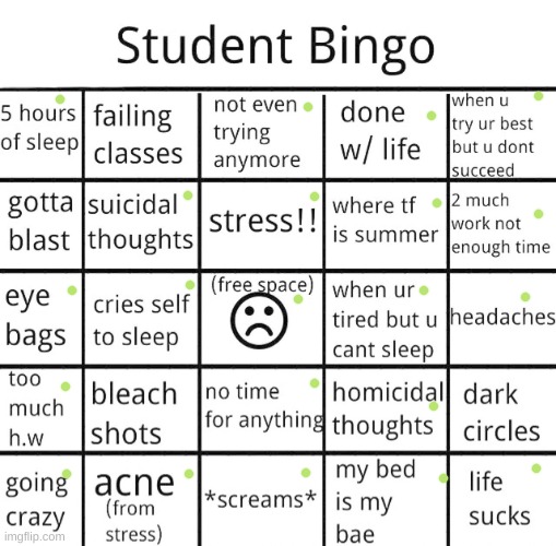Image title | image tagged in student bingo | made w/ Imgflip meme maker