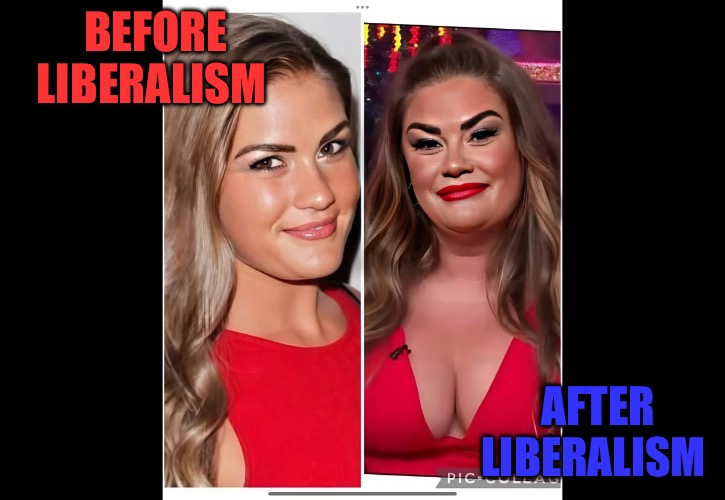 Before And After | BEFORE LIBERALISM; AFTER LIBERALISM | image tagged in before and after,liberalism,college liberal,political meme,political memes,funny memes | made w/ Imgflip meme maker