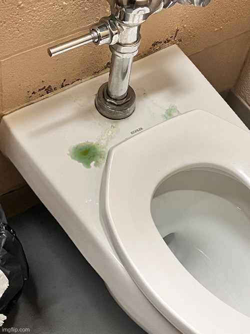 found this in boy's bathroom this morning. | made w/ Imgflip meme maker