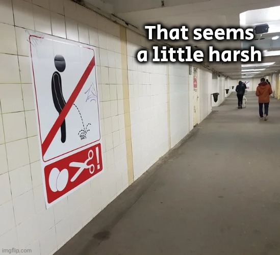 Meanwhile in Poland | That seems a little harsh | image tagged in caught in the act,penalty,in public,never again,i promise | made w/ Imgflip meme maker