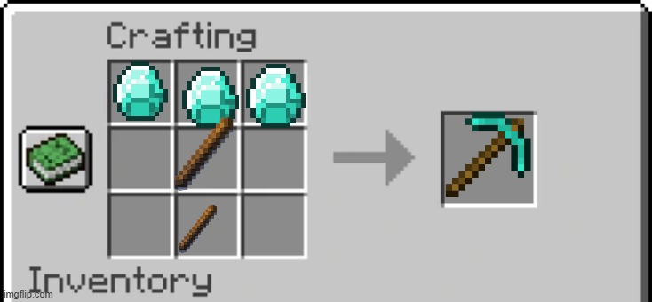 pure logic | image tagged in crafting table recipe | made w/ Imgflip meme maker
