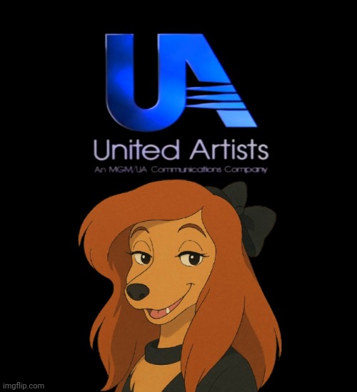 Dixie From Fox And The Hound 2 In United Artists Logo | image tagged in the fox and the hound 2,united artists,mgm,metro goldwyn mayer,reba mcentire,country music | made w/ Imgflip meme maker