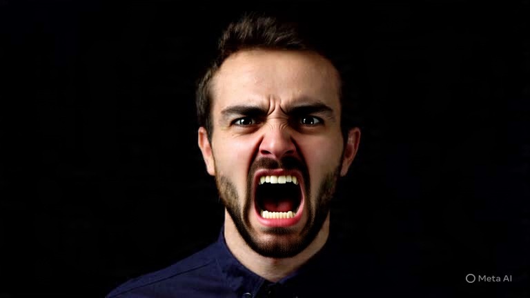 Angry Man Blank Meme Template