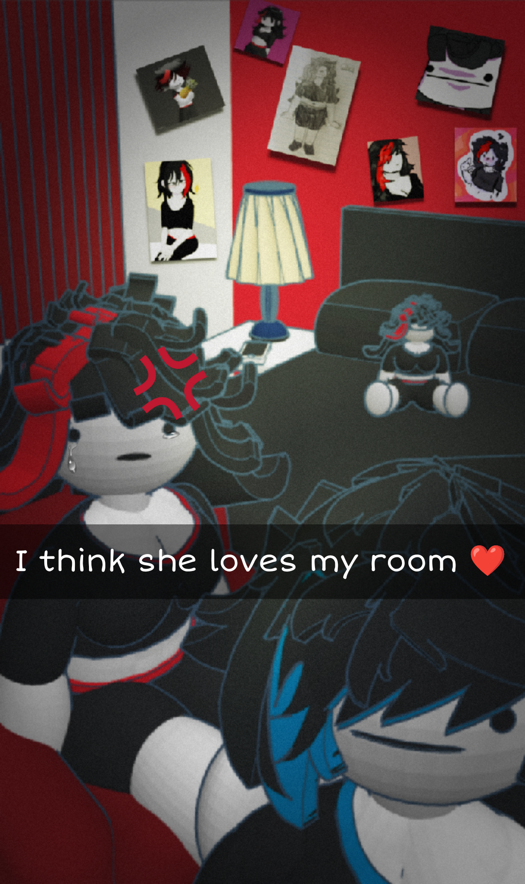 I think she loves my room Blank Meme Template