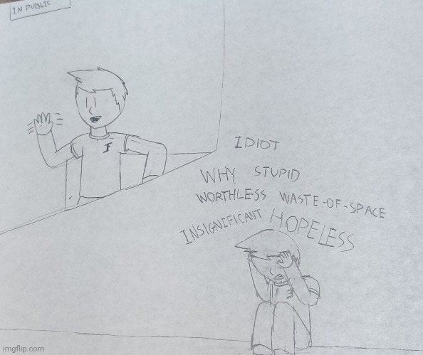 As promised, the James drawing (I think I did this a BIT too dark) | made w/ Imgflip meme maker