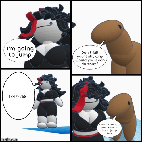 Claire jump | 13472758 | image tagged in claire jump | made w/ Imgflip meme maker