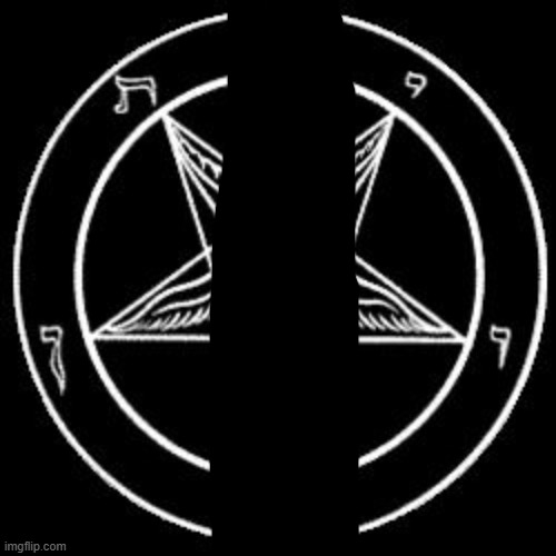 Vandalising the pentagram | image tagged in inverted pentagram | made w/ Imgflip meme maker