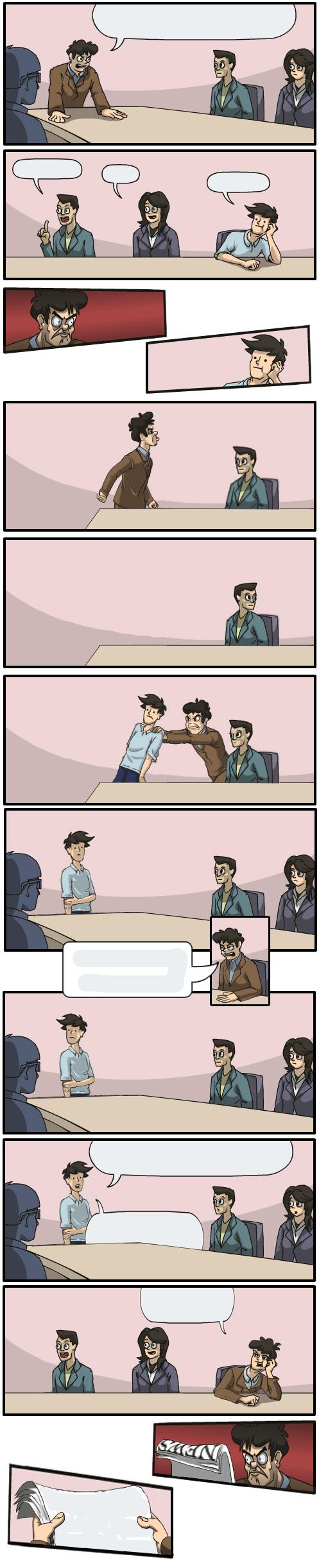Board Meeting Extended Blank Meme Template