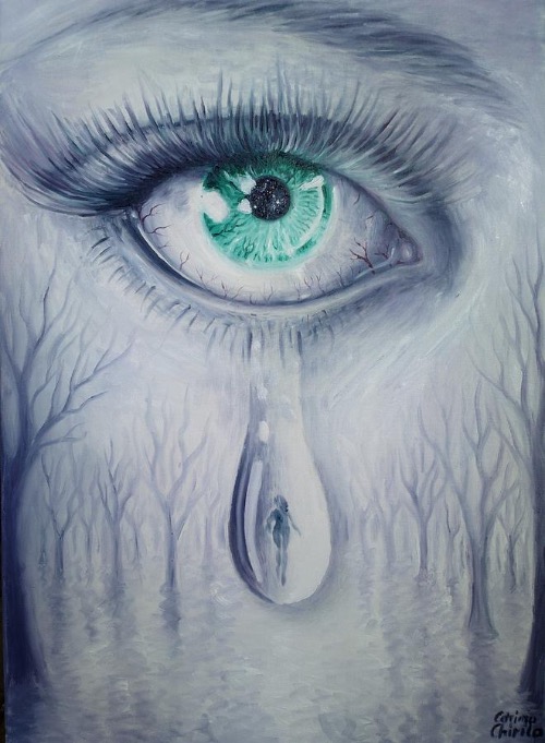 Grief Art Drawing | image tagged in grief,art,drawing,sadness,tears,run away | made w/ Imgflip meme maker