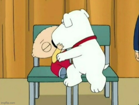 Stewing and Brian kissing | image tagged in stewing and brian kissing | made w/ Imgflip meme maker
