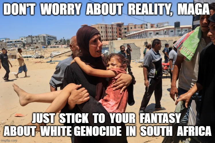 White Conservatives Are Not Victims | DON'T  WORRY  ABOUT  REALITY,  MAGA; JUST  STICK  TO  YOUR  FANTASY  ABOUT  WHITE GENOCIDE  IN  SOUTH  AFRICA | image tagged in fantasy island | made w/ Imgflip meme maker
