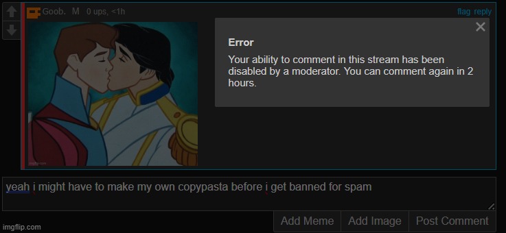 bruh i was just about to stop unban me please | image tagged in hi | made w/ Imgflip meme maker