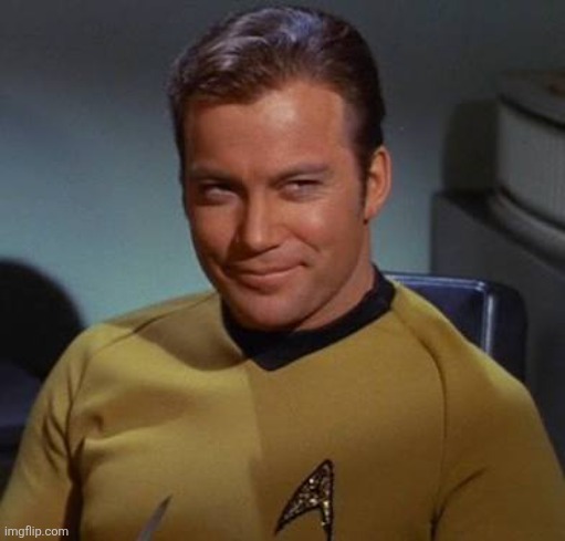 Kirk smirk | image tagged in kirk smirk | made w/ Imgflip meme maker
