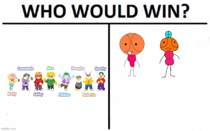 Who would Win? Kinz Team or Greeny Phatom? | image tagged in memes,who would win | made w/ Imgflip meme maker
