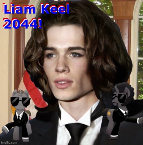 Liam Keel 2044! | image tagged in liam keel 4 u s pres 2044,liam keel,liam keel 2044,politics,political meme,mlp fim | made w/ Imgflip meme maker