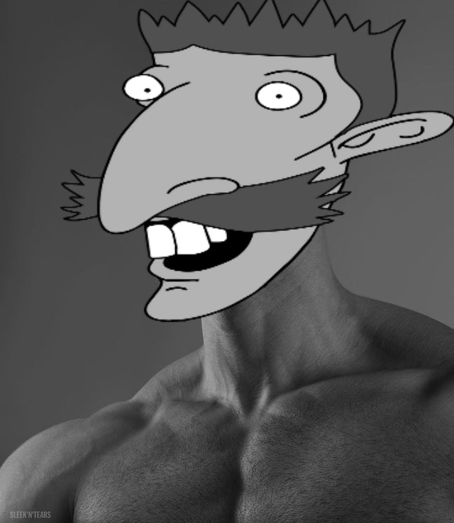 GIGA CHAD Nigel Thornberry Blank Meme Template