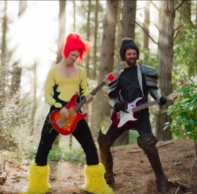 Crazy guitar guys Blank Meme Template