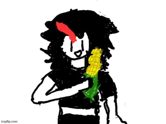 Plaire corn | image tagged in claire,msmg,chrono,oc,drawing,memes | made w/ Imgflip meme maker