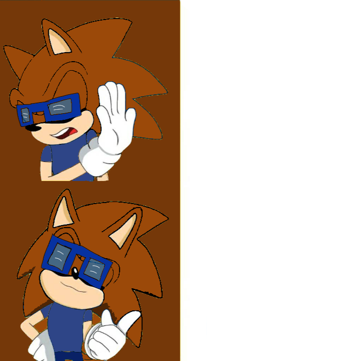 Dudu The Hedgehog Drake Meme Blank Meme Template