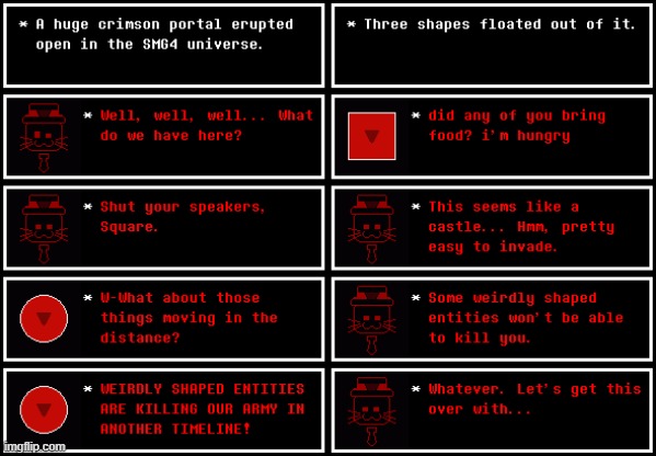 HE'S HERE | image tagged in memes,undertale,textbox,ash,corruption,fanlore | made w/ Imgflip meme maker