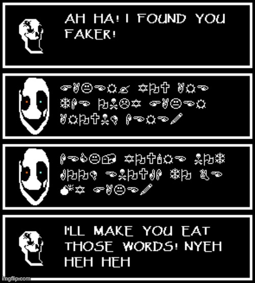 Gaster v Gaster | made w/ Imgflip meme maker