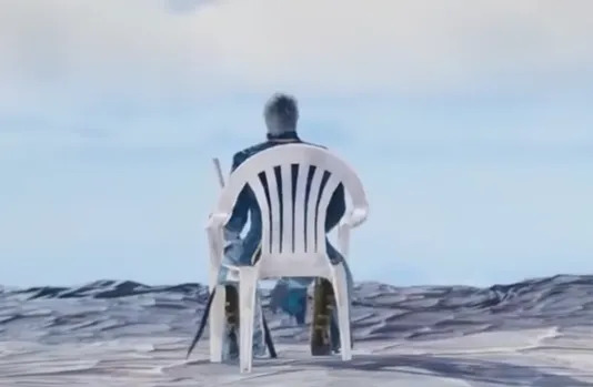 High Quality Vergil chair Blank Meme Template