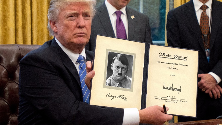 Trump's next merch | image tagged in trumpler autographs mein kampf | made w/ Imgflip meme maker