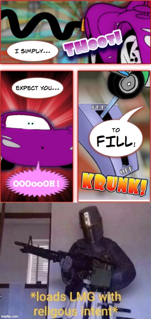 Shiftwell Gets Pumped good ending (crusader saves shiftwell) | image tagged in loads lmg with religous intent | made w/ Imgflip meme maker