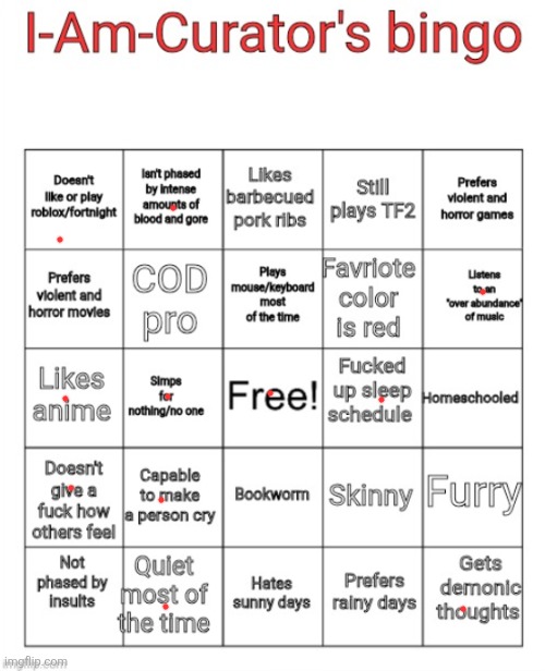 better, but I still didn't get a bingo. | image tagged in i-am-curator's bingo | made w/ Imgflip meme maker