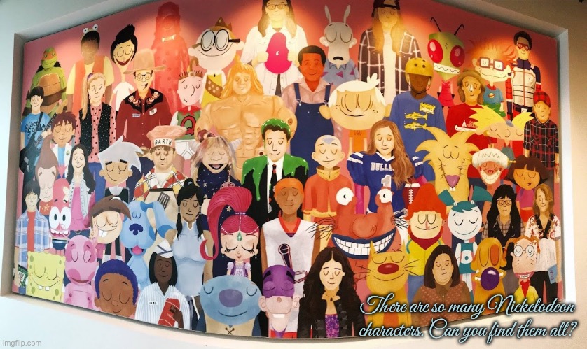 Find the Nickelodeon Gang | There are so many Nickelodeon characters. Can you find them all? | image tagged in nickelodeon,icarly,rugrats,danny phantom,jimmy neutron,the loud house | made w/ Imgflip meme maker
