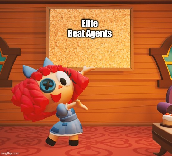 Ragatha sign | Elite Beat Agents | image tagged in ragatha sign | made w/ Imgflip meme maker