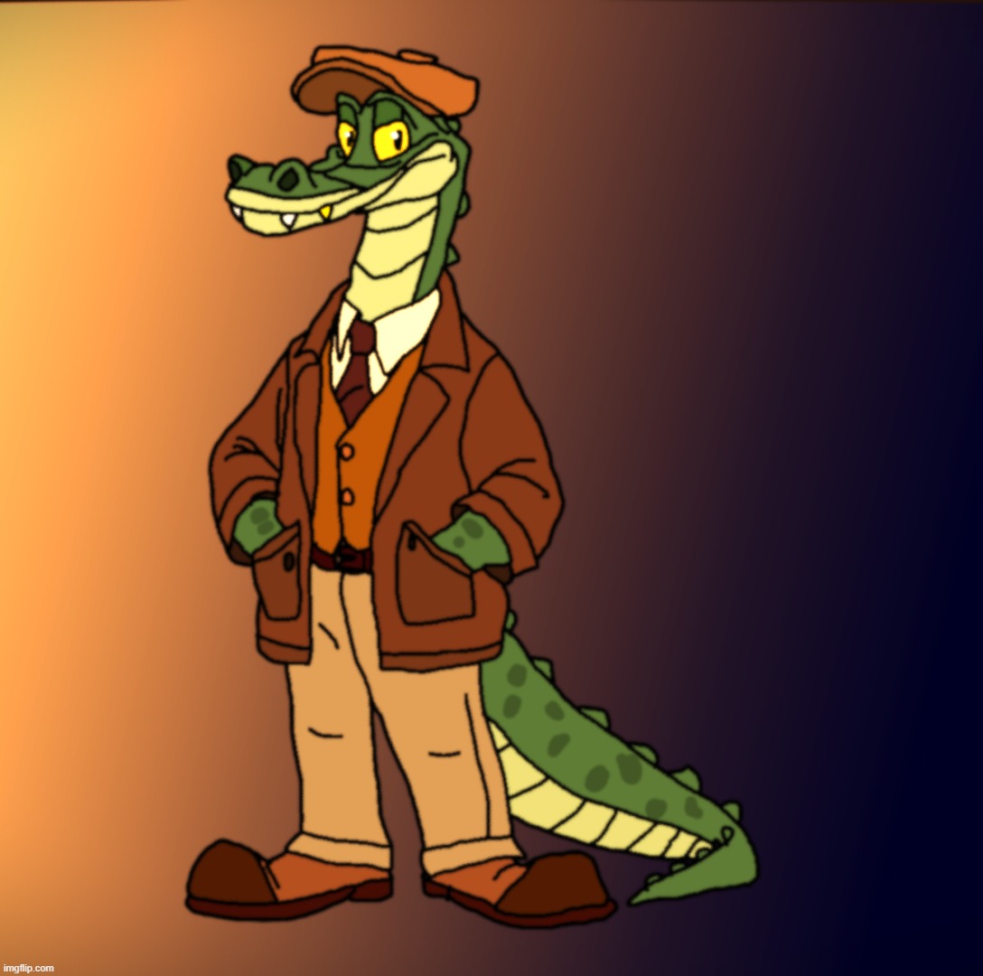 Kyle Croc(from my game TimeZone) | image tagged in timezone,game,art,artwork,cartoon,movie | made w/ Imgflip meme maker