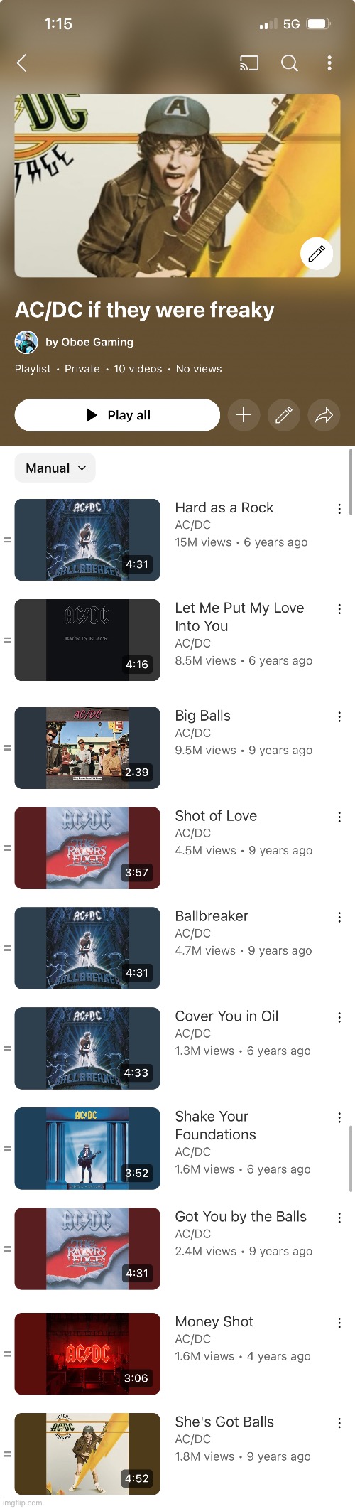 Rate my playlist | made w/ Imgflip meme maker