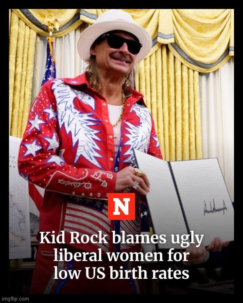 Is Kid Rock Right? | image tagged in liberal,women,birth control,statistics,sjw triggered,male repellents | made w/ Imgflip meme maker