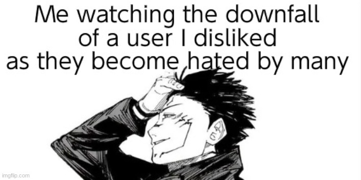 How much did the downfall of a user someone disliked suffer? | Imgflip Pain | made w/ Imgflip meme maker