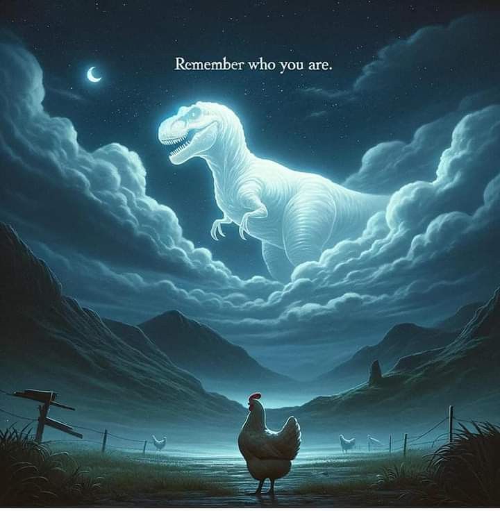 Remember who you are(Chicken) Blank Meme Template