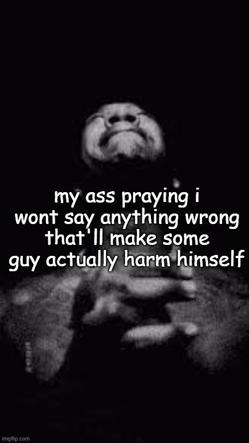 Young Joc Crying | my ass praying i wont say anything wrong that'll make some guy actually harm himself | image tagged in young joc crying | made w/ Imgflip meme maker