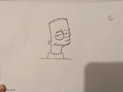 Bart animation practice (by Saeho Oh) | image tagged in gifs,animation,the simpsons | made w/ Imgflip images-to-gif maker