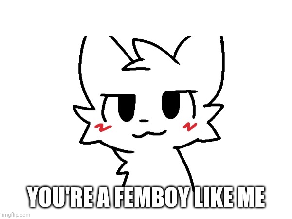 YOU'RE A FEMBOY LIKE ME | made w/ Imgflip meme maker