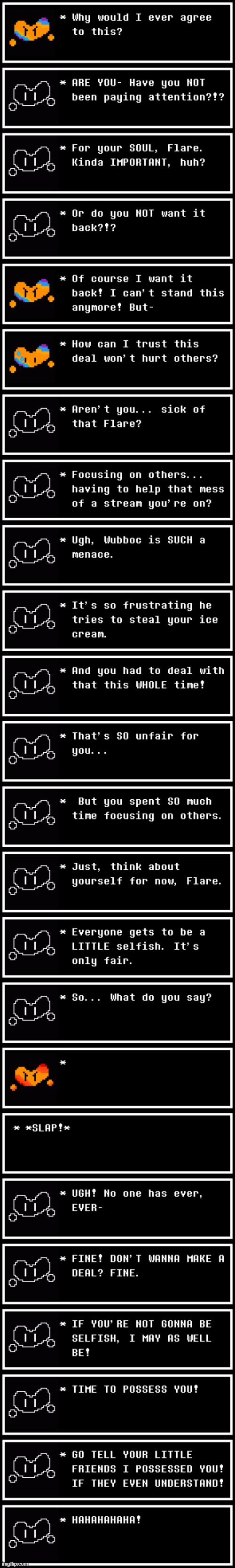 Semi-lore For Flare. | made w/ Imgflip meme maker