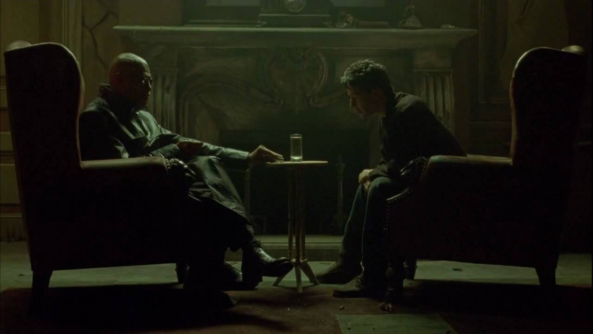 Morpheus and Neo Blank Meme Template