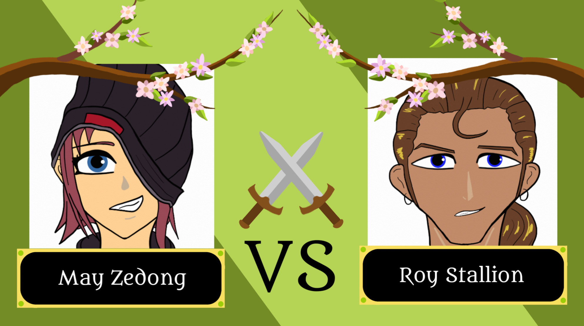May vs Roy Blank Meme Template