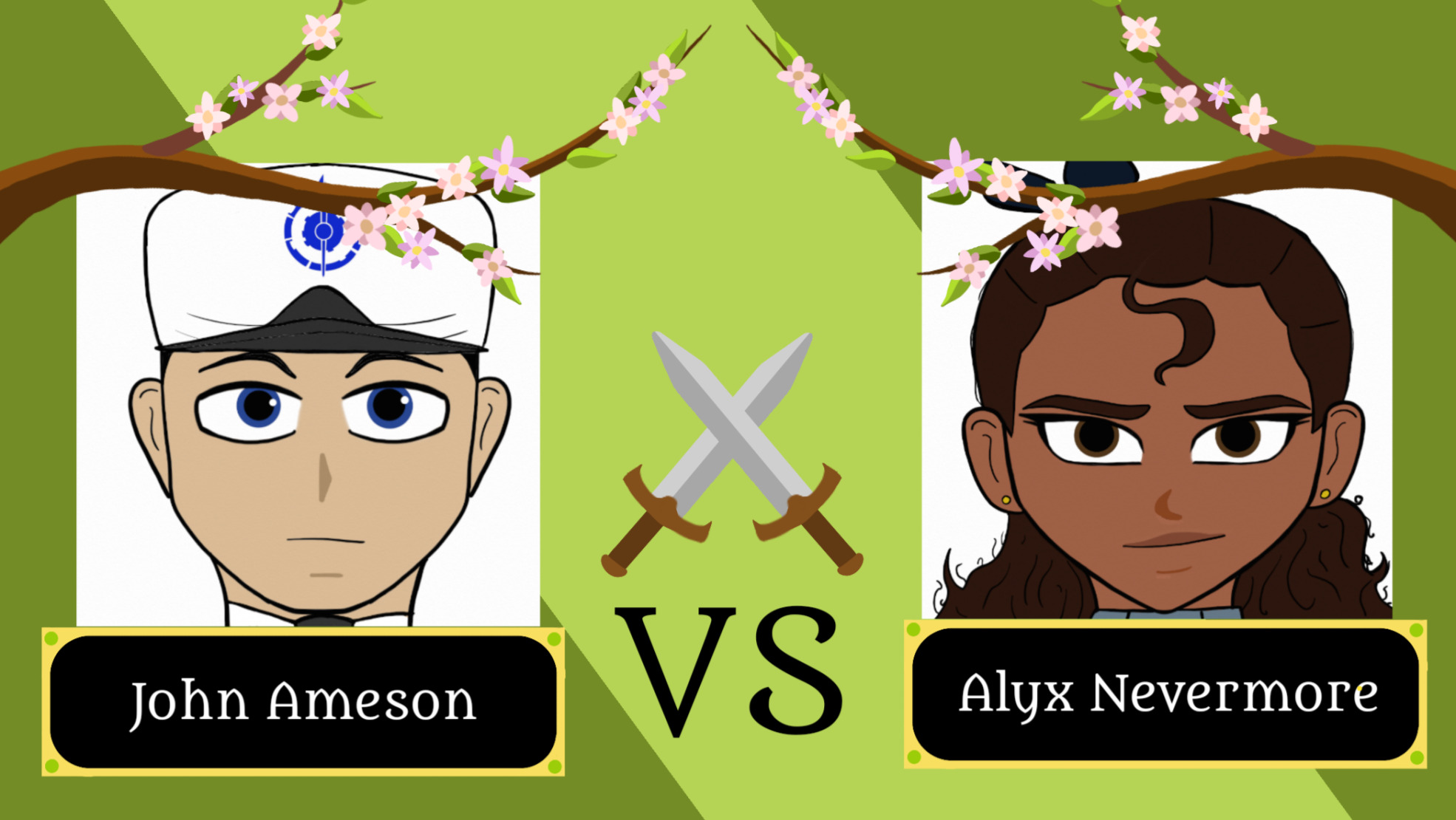 Alyx v John Blank Meme Template