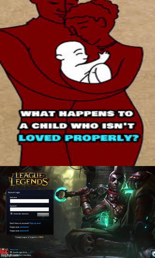 E | image tagged in league of legends | made w/ Imgflip meme maker