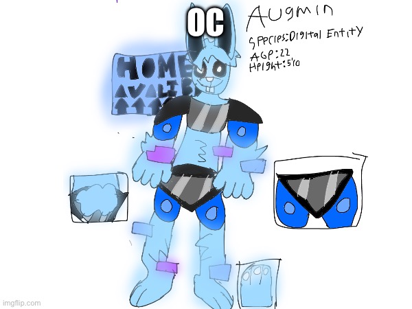 Augmin the Digital Enity | OC | made w/ Imgflip meme maker